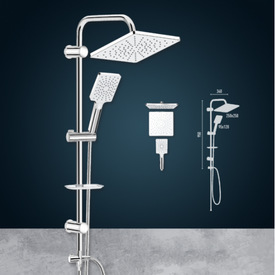Στήλη Ντους Χωρίς Μπαταρία 95εκ. Duscheline Prestige Pera DM-7440 Χρωμέ Στήλη Ντους Χωρίς Μπαταρία 95εκ. Duscheline Prestige Pera DM-7440 Χρωμέ